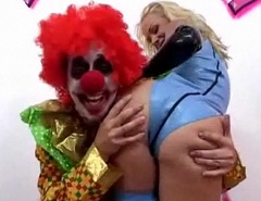 Jodie Moore does anal with a clown